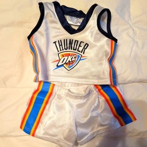 Oklahoma City NBA OKC Thunder Build a Bear Uniform NWOT